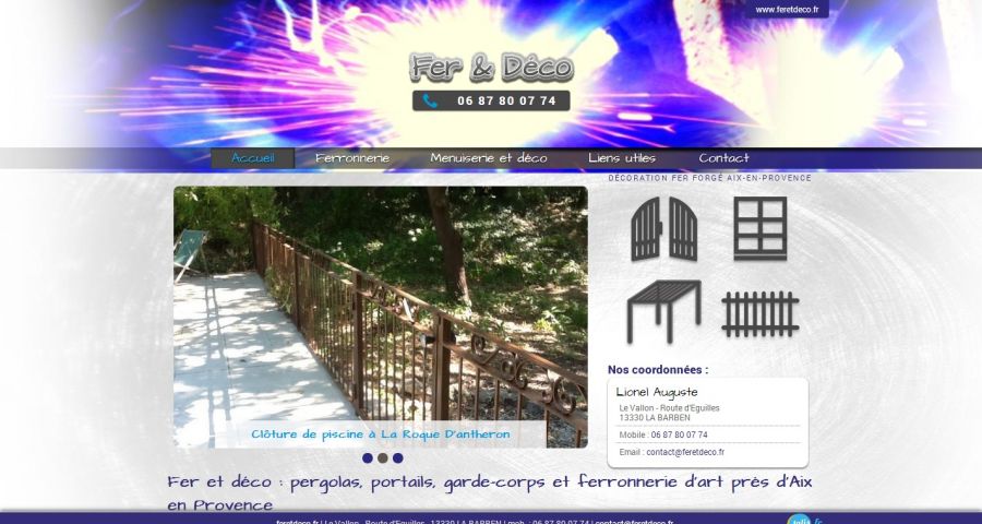 Portail en Fer Forgé sur mesure La Barben Fer & Déco